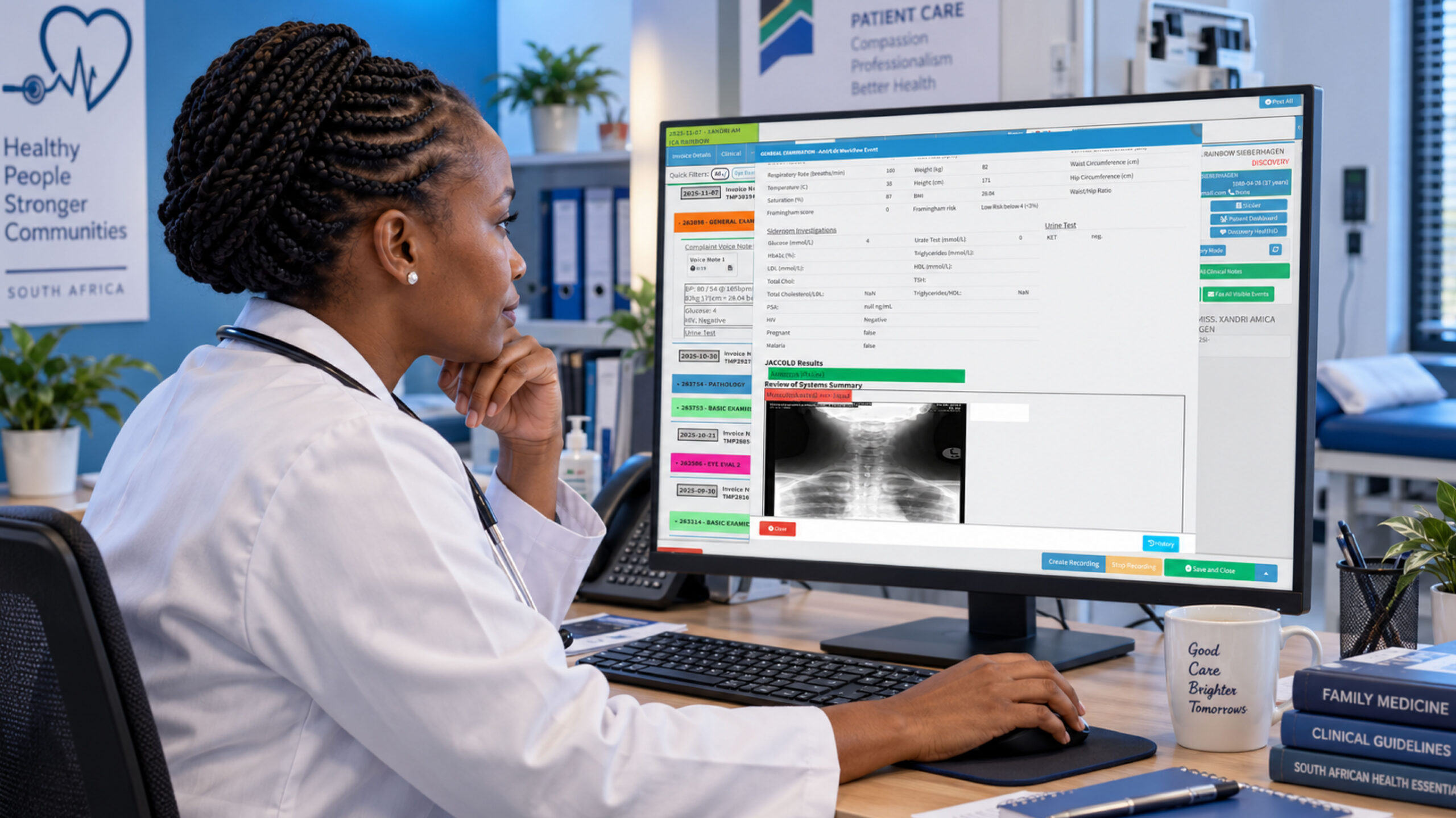 Clinic record management system for South African medical practices
