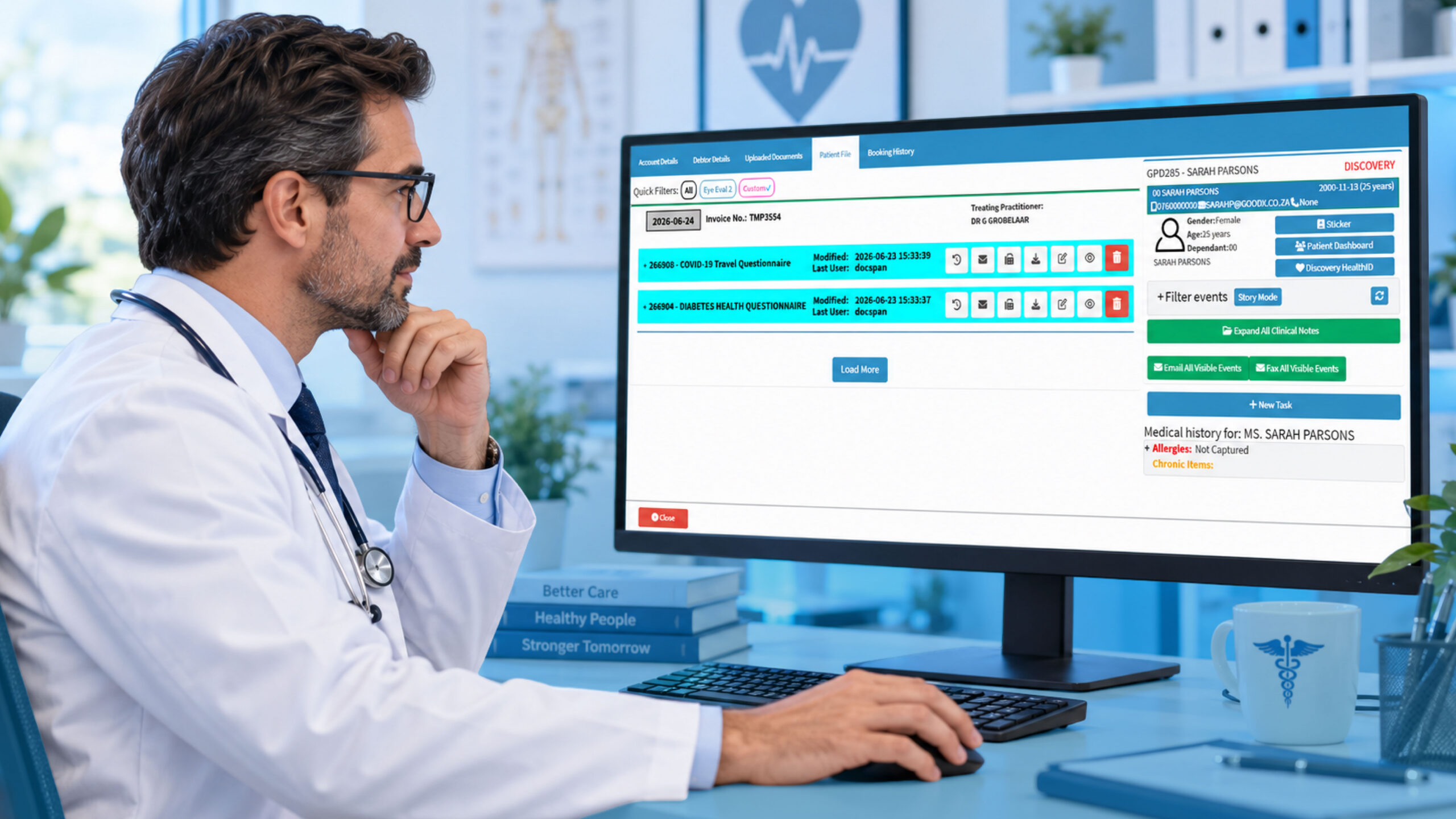 Medical claim management system for healthcare practices